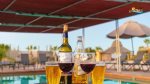 Drinks by the pool Rancho Percebu San Felipe Mexico vacation rentals